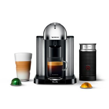 Nespresso® Machine by Breville® Vertuo Coffee and Espresso Bundle in Chrome | Bed Bath