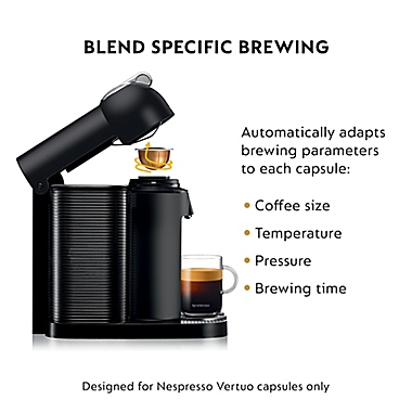 Nespresso&reg; Machine by Breville&reg; Vertuo Coffee and Espresso Maker in Matte Black. View a larger version of this product image.