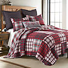 Alternate image 1 for Patchwork Nights 3-Piece Reversible King Quilt Set in Red/Black