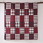 Alternate image 5 for Patchwork Nights 3-Piece Reversible King Quilt Set in Red/Black
