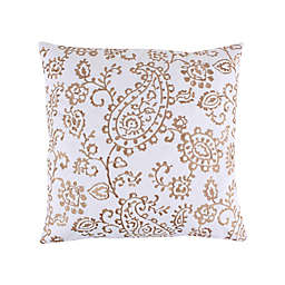 Levtex Home Maribelle Paisley Square Throw Pillow in Beige