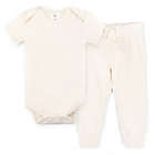 Alternate image 0 for Colored Organics Size 3-6M 2-Piece Organic Cotton Bodysuit and Pant Set in Natural