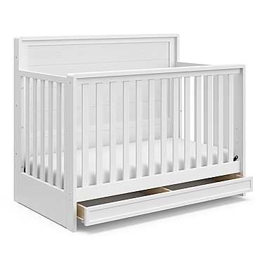 Storkcraft&reg; Luna 4-in-1 Crib with Drawer in White. View a larger version of this product image.