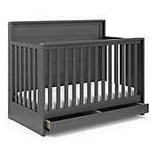 Storkcraft Luna 4-in-1 Crib with Drawer in Gray
