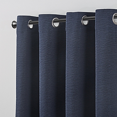 Kenneth Cole Gotham 63-Inch Grommet Room Darkening Window Curtain Panel in Midnight (Single). View a larger version of this product image.