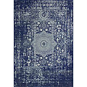 BASHIAN&trade; Everek Floral Rug in Dark Blue
