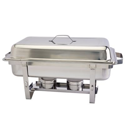 Our Table&trade; 9.5 Qt. Stainless Steel Rectangular Chafing Dish