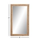 Alternate image 2 for Ridge Road D&eacute;cor Boho Style Wood Wall Mirror