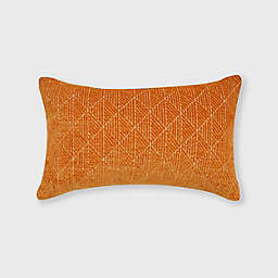 Freshmint Logan Geometric Jacquard Oblong Throw Pillow