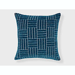 Freshmint Oberon Staggered Stripe Square Throw Pillow