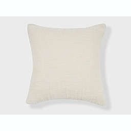 Freshmint 18-Inch Oberon Staggered Stripe Square Throw Pillow in White
