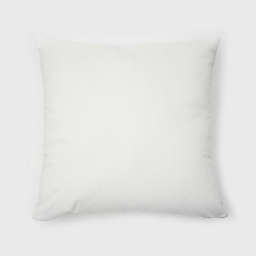 Freshmint Corda Solid Ribbed Woven Square Throw Pillow in White