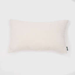 Freshmint Logan Geometric Jacquard Oblong Throw Pillow in White