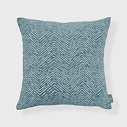 Freshmint Werner Chenille Chevron Square Throw Pillow in Green