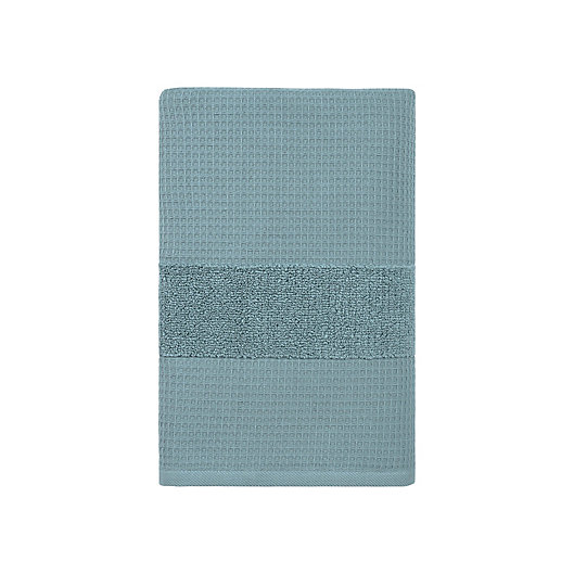 Alternate image 1 for Haven™ Organic Cotton Waffle & Terry Bath Towel in Chionis Green