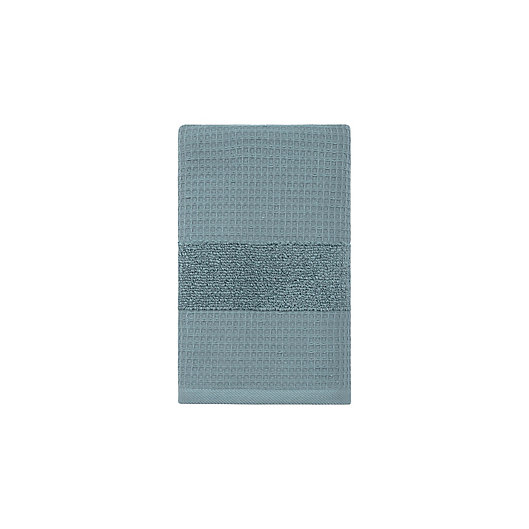 Alternate image 1 for Haven™ Organic Cotton Waffle and Terry Hand Towel in Chionis Green
