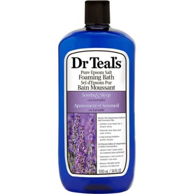 Dr. Teal&#39;s&reg; 34 fl. oz. Pure Epsom Salt Foaming Bath Soothe &amp; Sleep with Lavender