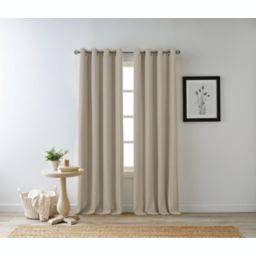 Bee & Willow™ Hadley 108-Inch 100% Blackout Curtain Panel in Linen (Single)