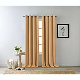 Bee & Willow&trade; Home Hadley 108-Inch 100% Blackout Curtain Panel in Mustard (Single)