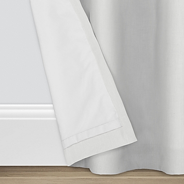 Bee &amp; Willow&trade; Hadley 84-Inch 100% Blackout Curtain Panel in White (Single). View a larger version of this product image.