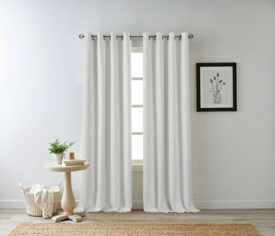 Bee &amp; Willow&trade; Hadley 54-Inch 100% Blackout Curtain Panel in White (Single)