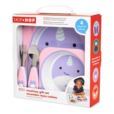 SKIP*HOP&reg; Narwhal Zoo Mealtime Gift Set. View a larger version of this product image.