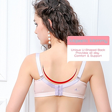 Majestic Mommy Size 34C Cute Nursing Bra in Pink. View a larger version of this product image.