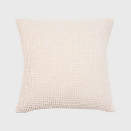 EverGrace® Amor Chenille Knit Square Throw Pillow in White