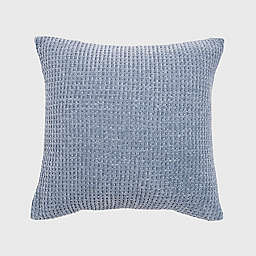 EverGrace® Amor Chenille Knit Square Throw Pillow in Chambray Blue
