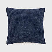 EverGrace&reg; Amor Chenille Knit Square Throw Pillow in Navy