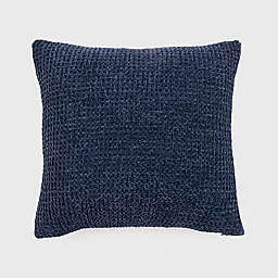 EverGrace® Amor Chenille Knit Square Throw Pillow in Navy