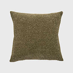 EverGrace® Amor Chenille Knit Square Throw Pillow in Winter Moss Green