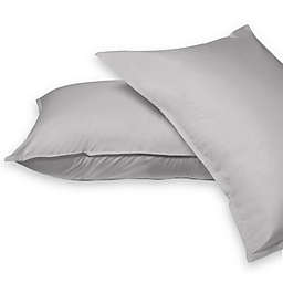 Casper&reg; Organic Cotton Percale Standard Pillow Shams in Grey (Set of 2)