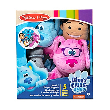 Melissa &amp; Doug&reg; 5-Piece Blue&#39;s Clues &amp; You Hand and Finger Puppet Set. View a larger version of this product image.