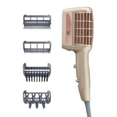 InfinitiPRO by Conair 4-in-1 Frizz Free Styling Hair Dryer, 1875W Hair Dryer and 4 Attachments SD12FF
