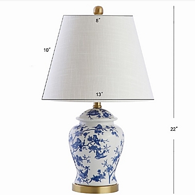 JONATHAN Y Penelope LED Table Lamp in Blue/White (Set of 2). View a larger version of this product image.