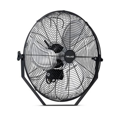 Comfort Zone Czhvw18 Industrial 18 Inch Wall Fan In Black Bed Bath Beyond