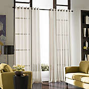 Curtainworks&copy; Soho Voile 95-Inch Grommet Window Curtain Panel in Oyster