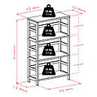 Alternate image 2 for Capri 3-Tier Storage Shelf with 6 Foldable Baskets in Black