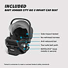 Alternate image 2 for Baby Jogger&reg; City Select 2 Eco Collection Single-to-Double Modular Travel System in Harbor Grey