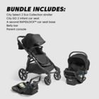 Alternate image 1 for Baby Jogger&reg; City Select 2 Eco Collection Single-to-Double Modular Travel System in Lunar Black