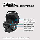 Alternate image 2 for Baby Jogger&reg; City Select 2 Eco Collection Single-to-Double Modular Travel System in Lunar Black