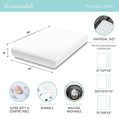 The Peanutshell&trade; 2-Pack Playard Fitted Sheets. View a larger version of this product image.