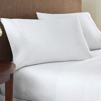 1 new white standard size hotel pillowcase 20x30 200 thread count 100% cotton 