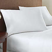 Solid Cotton Queen 1200-Thread-Count Sheet Set in White