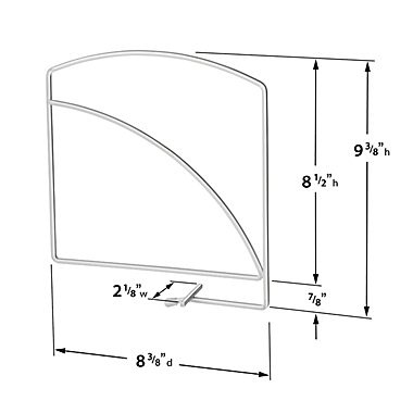 Lynk Metal Shelf Dividers (Set of 2). View a larger version of this product image.