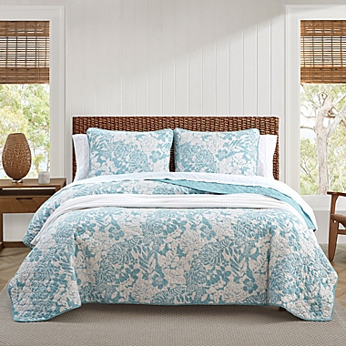 Tommy Bahama&reg; Laguna Beach Full/Queen Quilt Set in Blue. View a larger version of this product image.