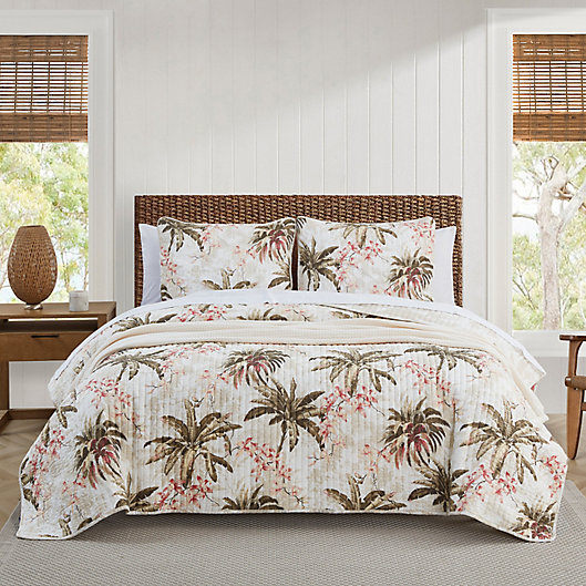 Alternate image 1 for Tommy Bahama® Bonny Cove 3-Piece Reversible King Quilt Set in Coconut