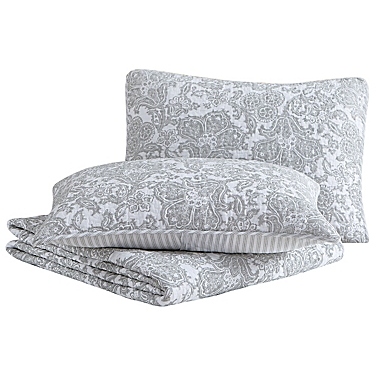 Tommy Bahama&reg; Island Memory 2-Piece Reversible Twin Quilt Set in Grey. View a larger version of this product image.