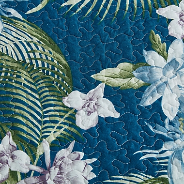 Tommy Bahama&reg; Southern Breeze Twin Quilt Set in Indigo. View a larger version of this product image.